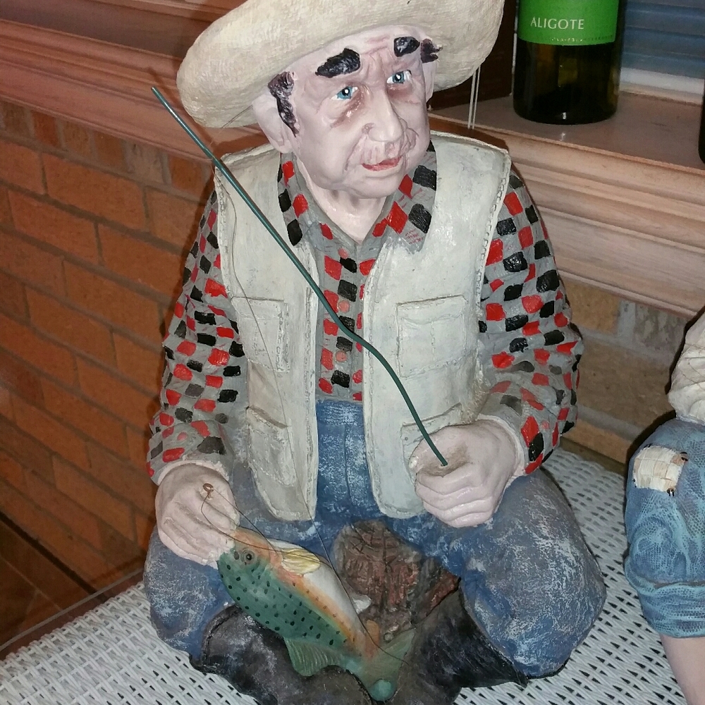 Fisherman figurine